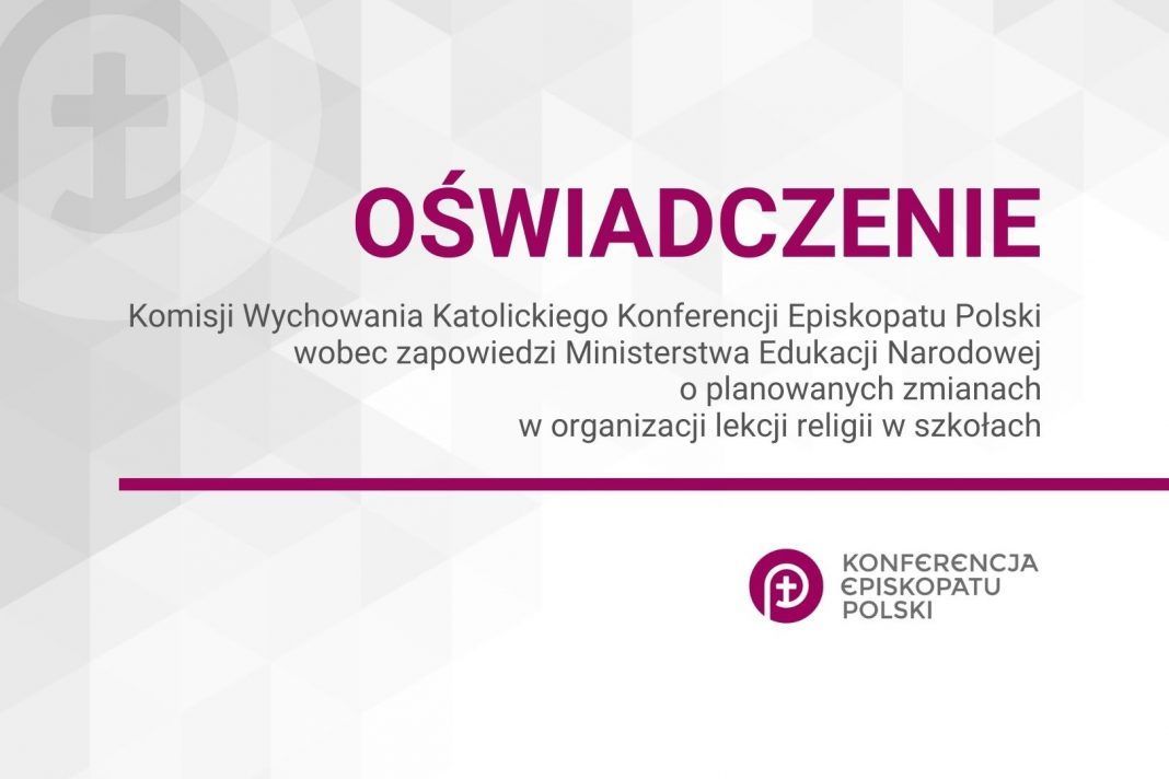 Komisja Wychowania Katolickiego KEP ws. planowanych przez MEN zmian w organizacji lekcji religii w szkołach