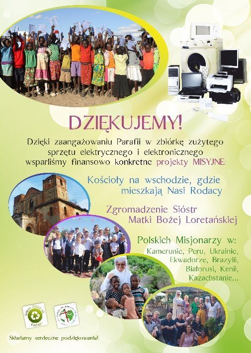 Podziękowanie od fundacji "Pro missio"