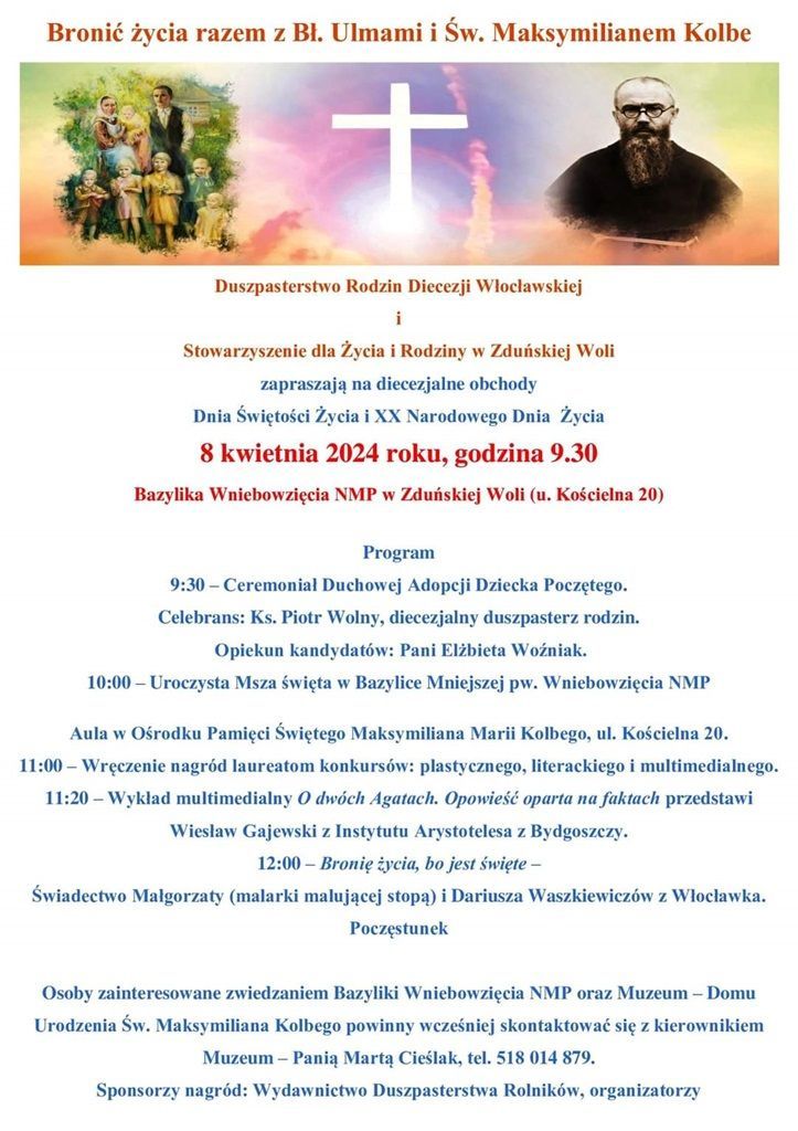 Diecezjalne obchody Dnia Świętości Życia (zapowiedź)