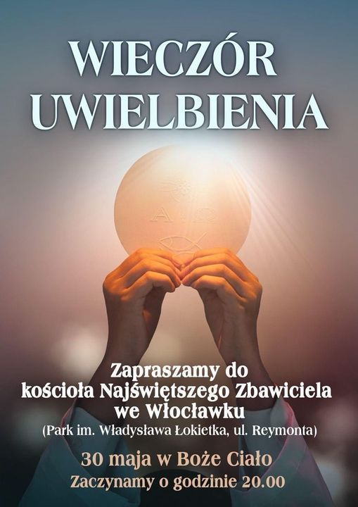 Włocławek: Wieczór Uwielbienia w parafii Najświętszego Zbawiciela (zapowiedź)