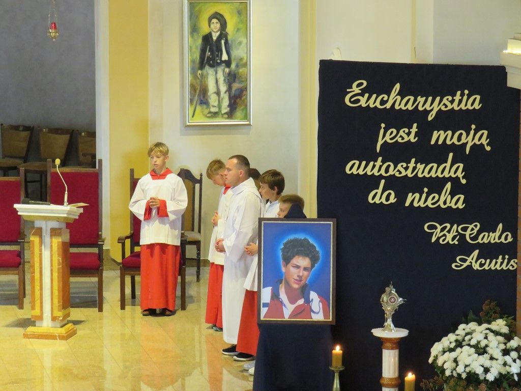 Turek: nawiedzenie relikwii bł. Carlo Acutisa w parafii Matki Bożej Fatimskiej