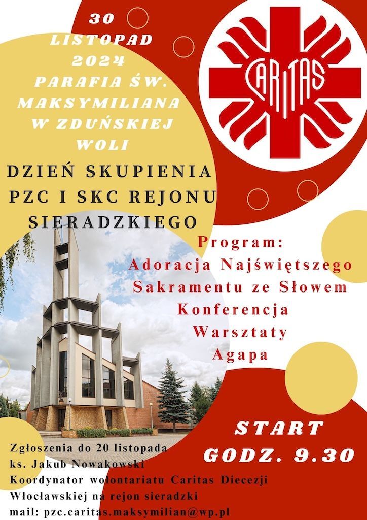 Zduńska Wola: Dzień skupienia dla wolontariuszy Caritas rejonu sieradzkiego