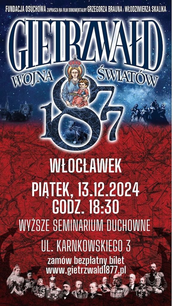 Włocławek, WSD: Projekcja filmu "Gietrzwałd" (zaproszenie)