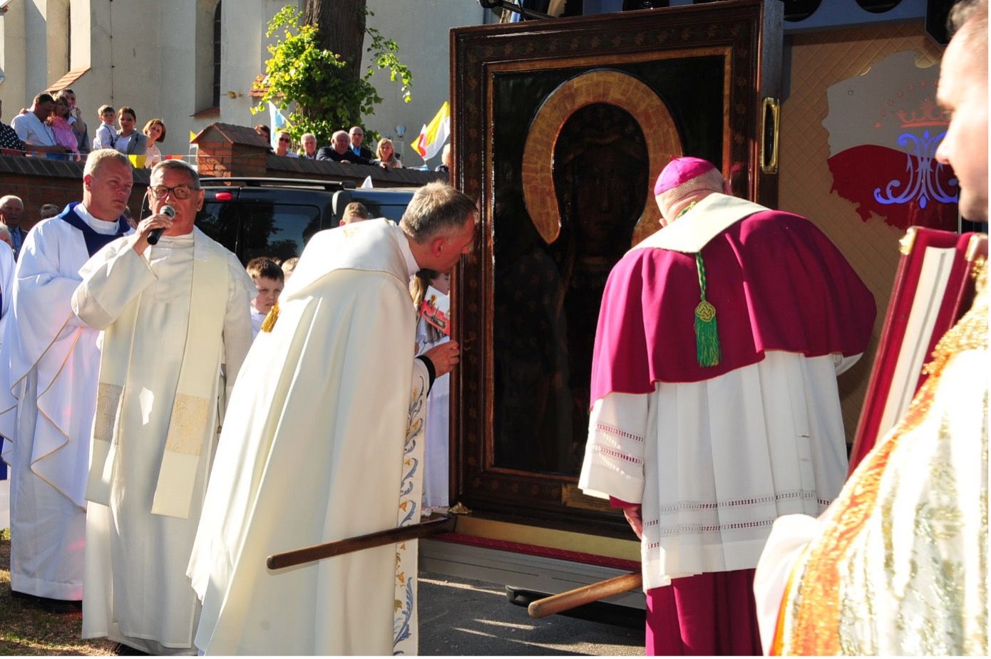 Instruktaż ukazujący przebieg uroczystości Nawiedzenia