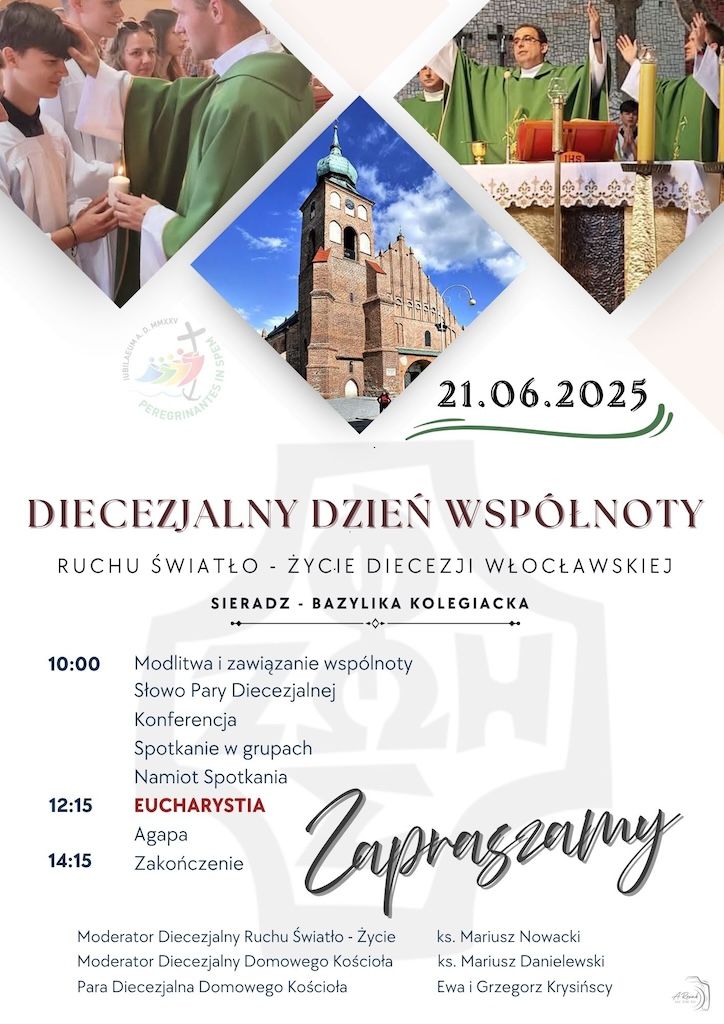 Sieradz: Diecezjalny Dzień Wspólnoty Ruchu Światło - Życie (zaproszenie)