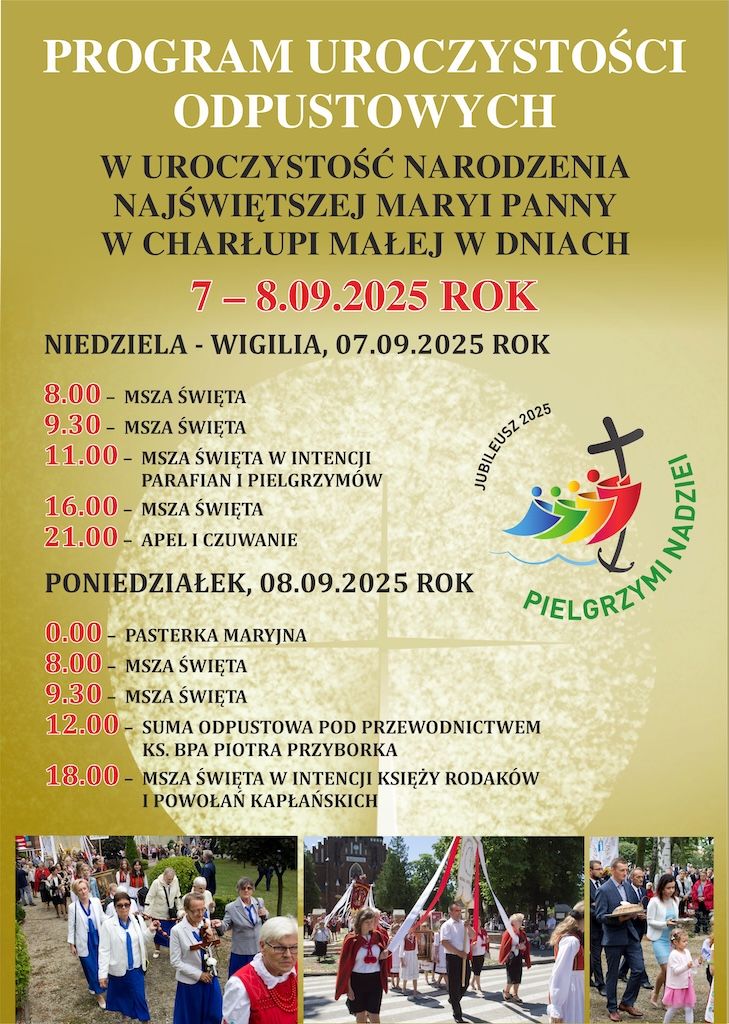 Charłupia Mała: Uroczystości odpustowe Narodzenia NMP (zapowiedź)