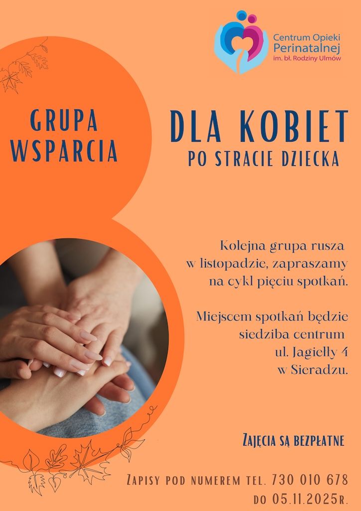 Sieradz: Grupa wsparcia dla kobiet po poronieniu (zaproszenie)