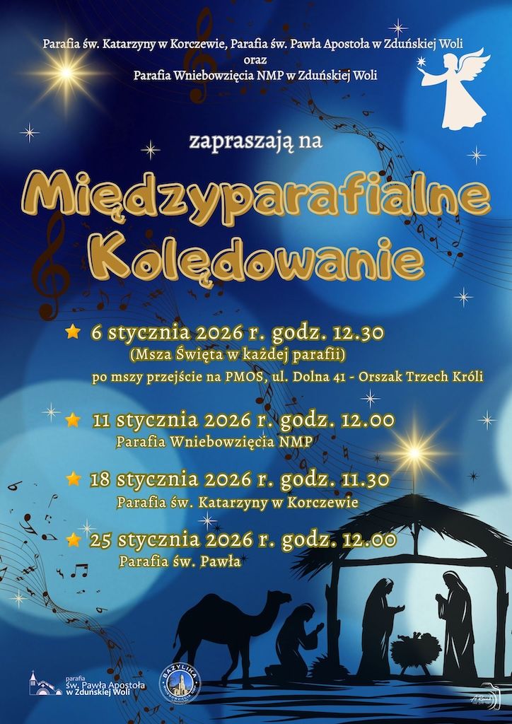Zduńska Wola: Międzyparafialne kolędowanie (zaproszenie)