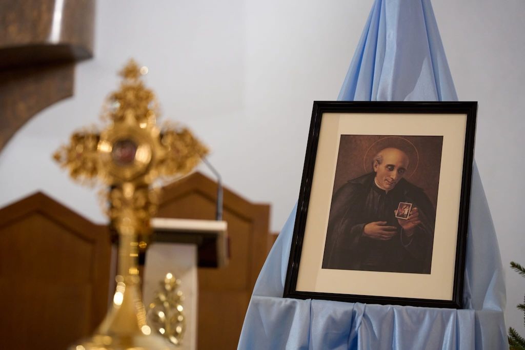 Wprowadzenie relikwii św. Wincentego Pallottiego w Malanowie