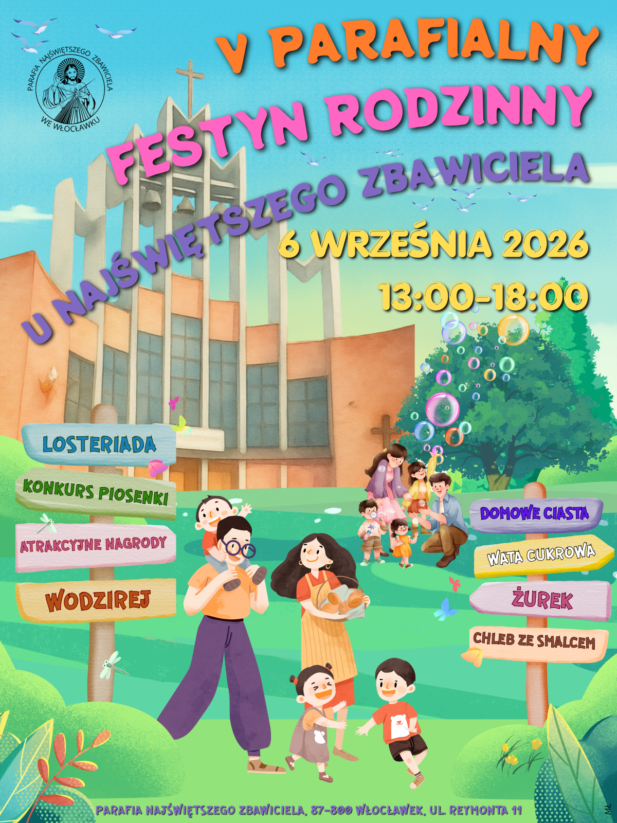 Festyn rodzinny w parafii Najświętszego Zbawiciela (zaproszenie)
