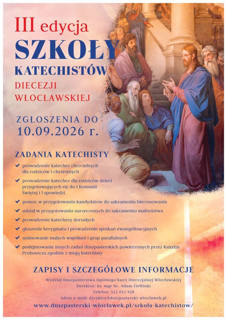 Nabór kandydatów do III edycji Szkoły Katechistów Diecezji Włocławskiej