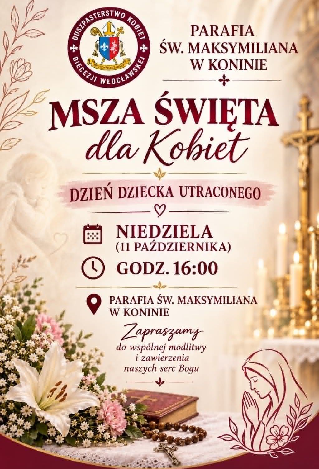 Msza Święta dla Kobiet – Dzień Dziecka Utraconego (zapowiedź)