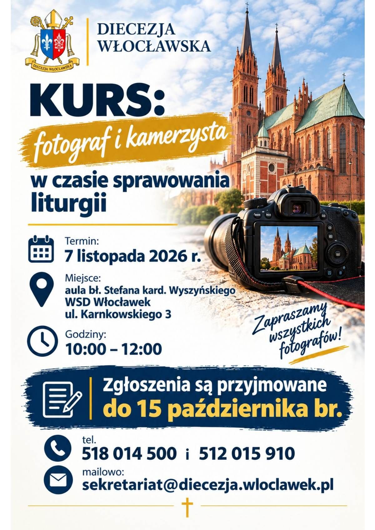 Kurs dla fotografów i operatorów kamer (zaproszenie)