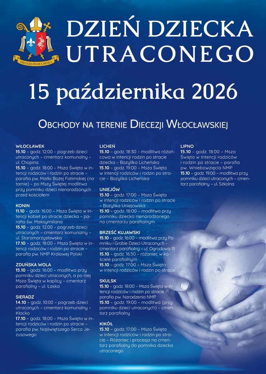 Obchody Dnia Dziecka Utraconego w diecezji włocławskiej (zapowiedź)