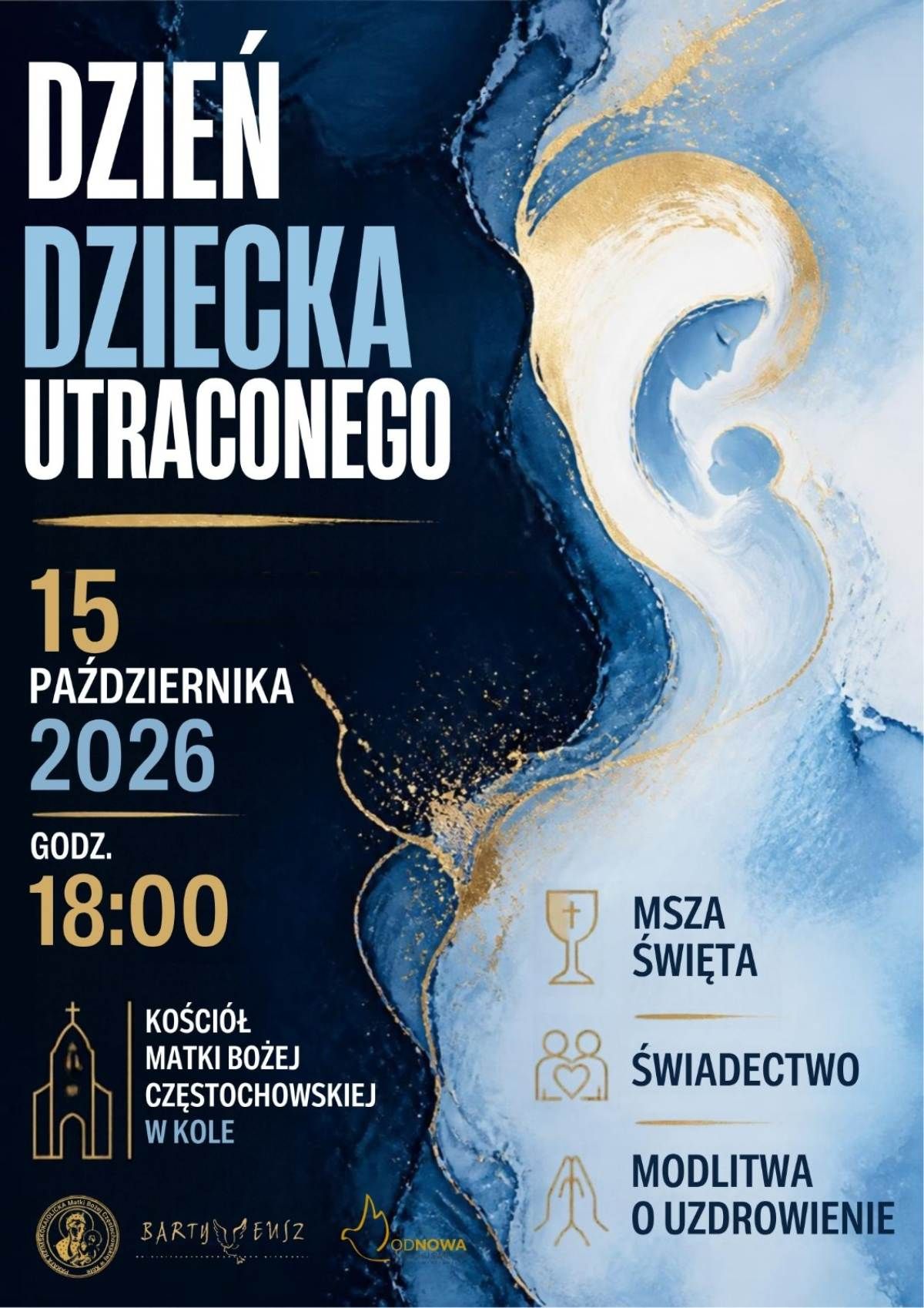 Modlitwa o uzdrowienie w Dzień Dziecka Utraconego (zaproszenie)