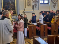Komunia św. rocznicowa w parafii Kowale Pańskie