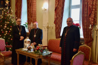 Prezbiterzy z życzeniami u biskupa włocławskiego