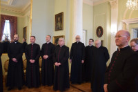 Prezbiterzy z życzeniami u biskupa włocławskiego