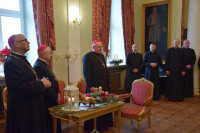 Prezbiterzy z życzeniami u biskupa włocławskiego
