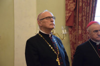 Prezbiterzy z życzeniami u biskupa włocławskiego