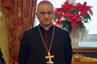 Prezbiterzy z życzeniami u biskupa włocławskiego
