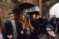 Modlitewne spotkanie młodzieży we włocławskiej farze