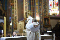Młodzież dekanatu lubranieckiego i parafianie z Lubrańca na drodze synodalnej