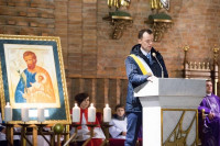 Wprowadzenie kopii ikony Opiekuna Zbawiciela do sanktuarium św. Józefa