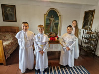 Pielgrzymka dzieci pierwszokomunijnych do Świnic Warckich