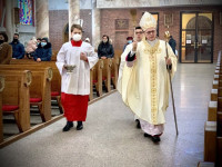 Turek: bp Mering przewodniczył Eucharystii na zakończenie kolędy w parafii św. Barbary