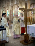 Turek: bp Mering przewodniczył Eucharystii na zakończenie kolędy w parafii św. Barbary