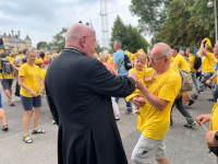Pierwsza kolumna Pieszej Pielgrzymki Diecezji Włocławskiej dotarła na Jasną Górę