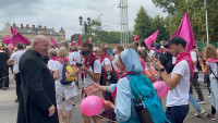 Pierwsza kolumna Pieszej Pielgrzymki Diecezji Włocławskiej dotarła na Jasną Górę